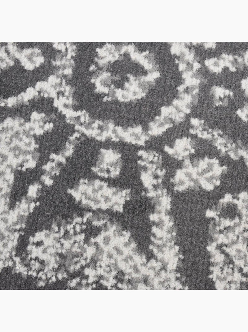 Tapis chambre tissé motif rétro-vintage LYN1 TRANBY Gris - Kiabi
