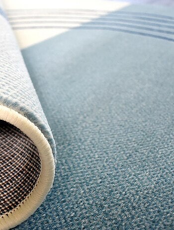 Tapis chambre tissé motif rétro-vintage LYN49 COURBLA