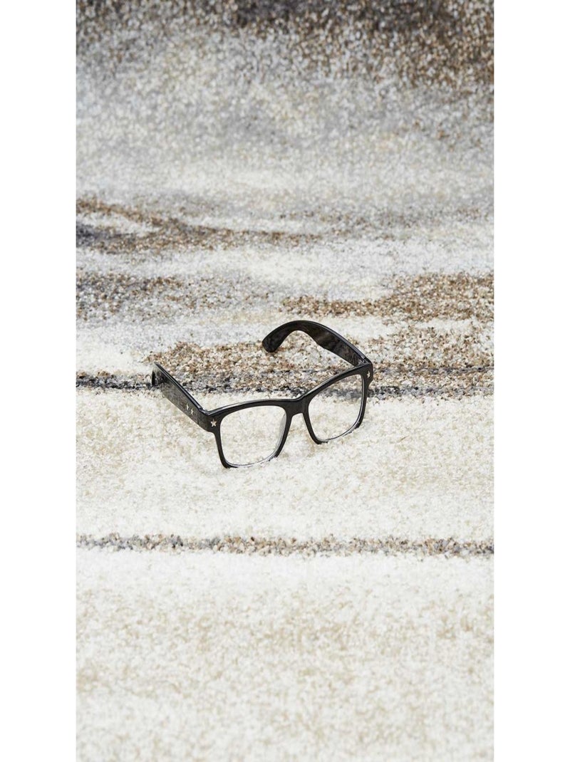 Tapis chambre tissé motif rond EL 55 Gris - Kiabi