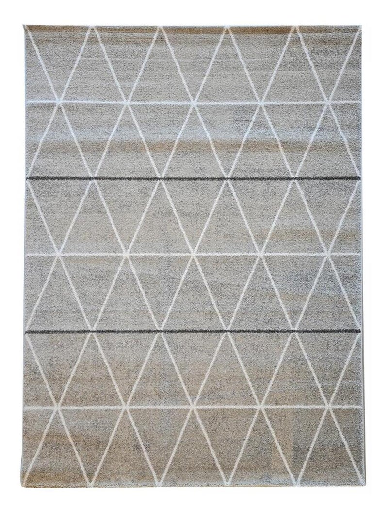 Tapis chambre tissé motif scandinave LEYSAN Gris - Kiabi