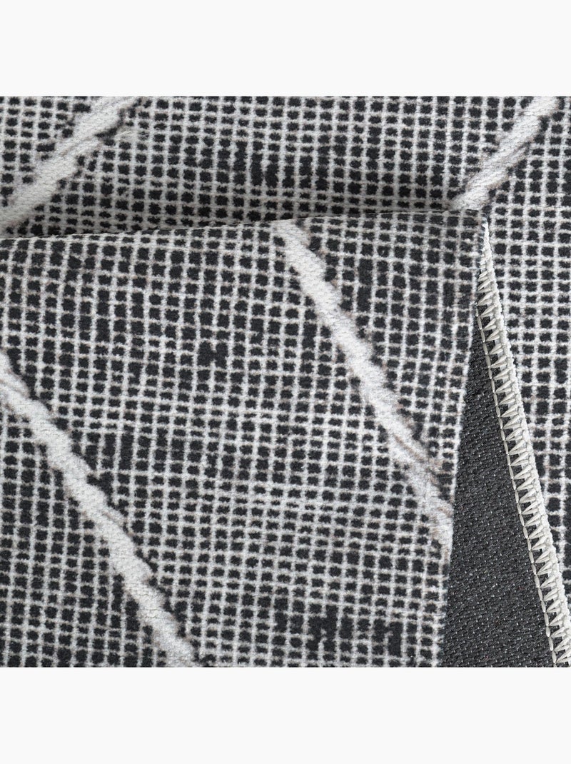 Tapis chenille lavable 1010 anthracite - 200x290 / gris Gris - Kiabi