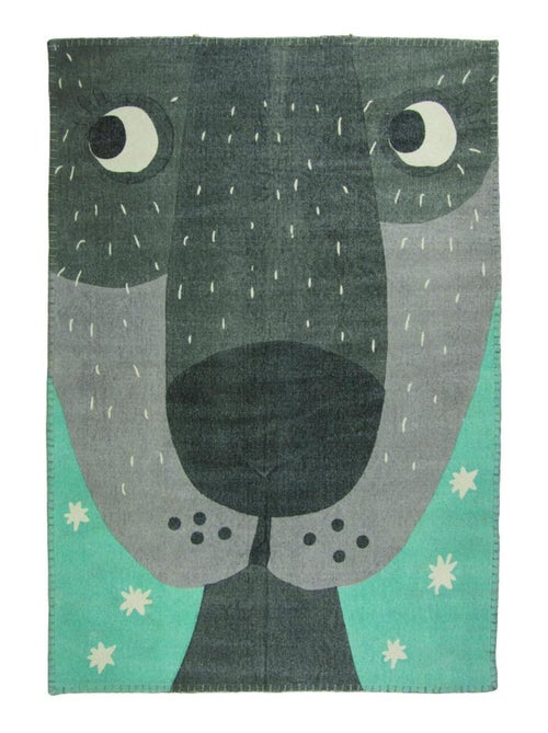 Tapis Chien Annibal Vintage en coton - Kiabi