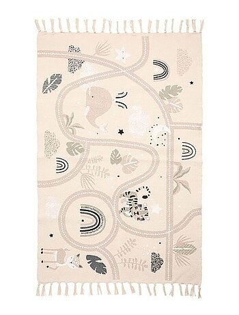 Tapis circuit voitures coton