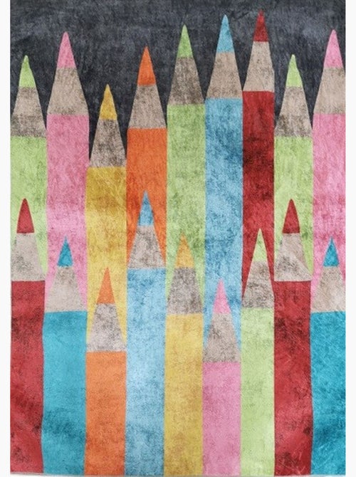 Tapis Coloré CRAYONS - Kiabi