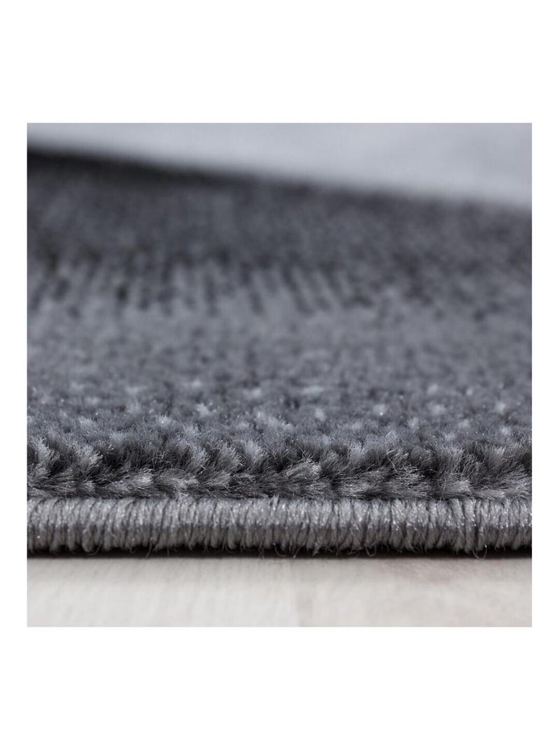 Tapis contemporain effet courbe Noghar Noir - Kiabi