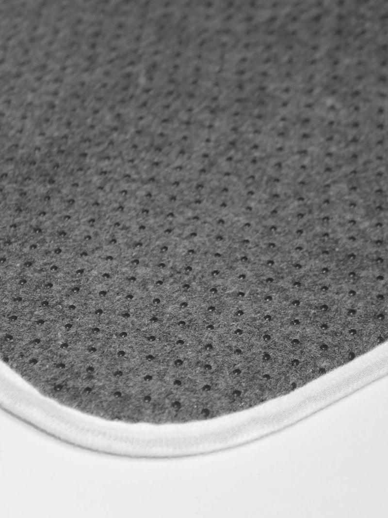 Tapis contour de WC 45 x 45 cm Feuilles de jade Vert - Kiabi