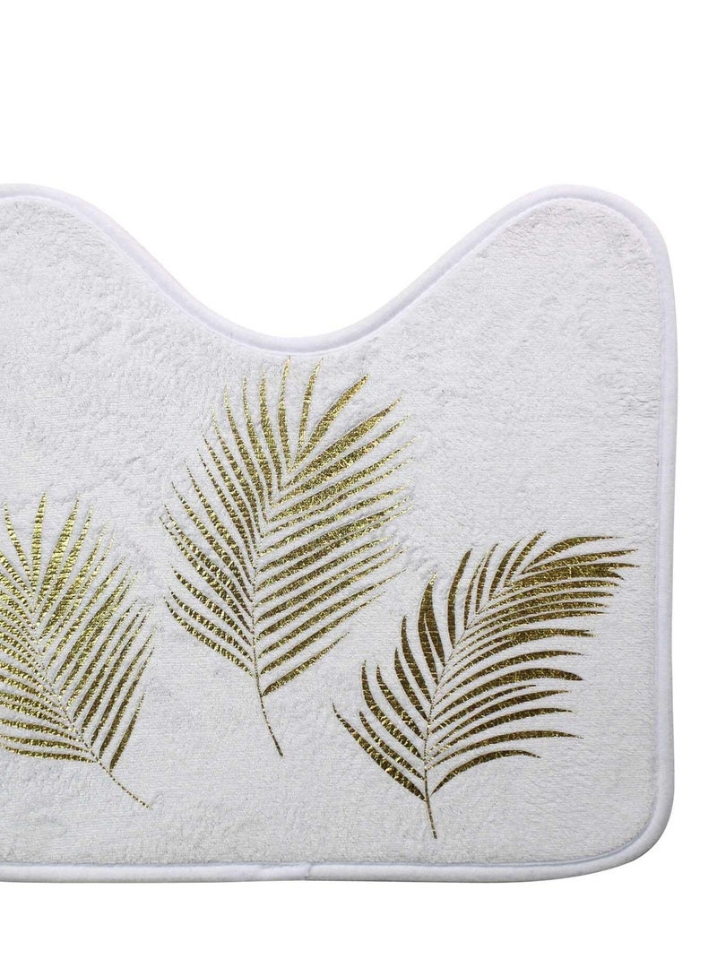 Tapis contour de WC Collection Orbelles Noir Argenté - Kiabi