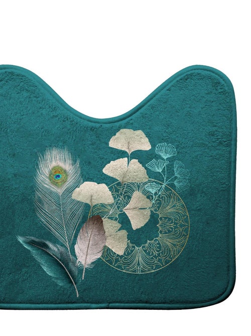 Tapis contour de WC Ginko blue - Kiabi Tapis contour de WC Ginko blue - Kiabi
