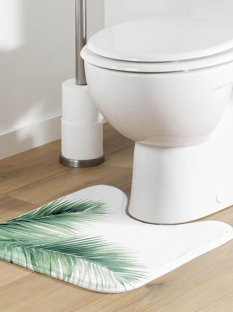 Tapis contour de WC Havane Vert - Kiabi