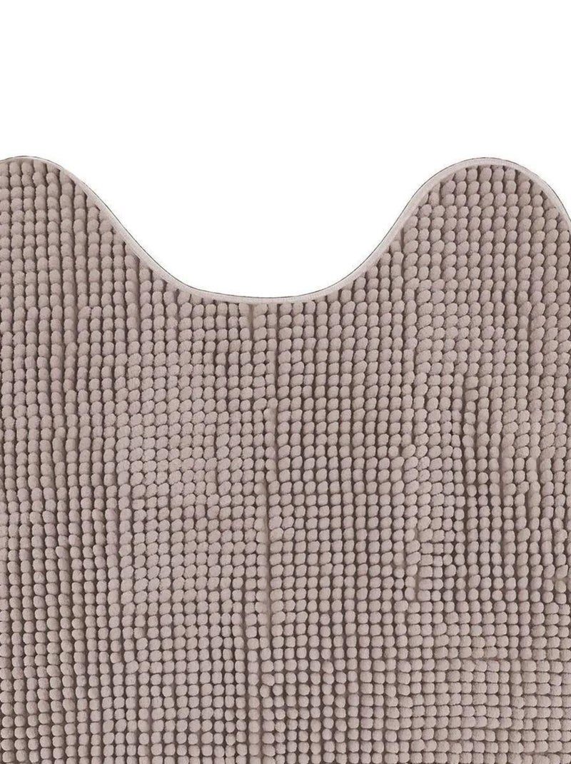 Tapis contour de WC Sweety Gris taupe - Kiabi