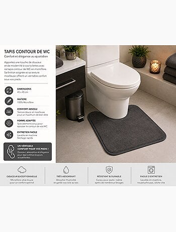 Tapis contour de WC vitamine