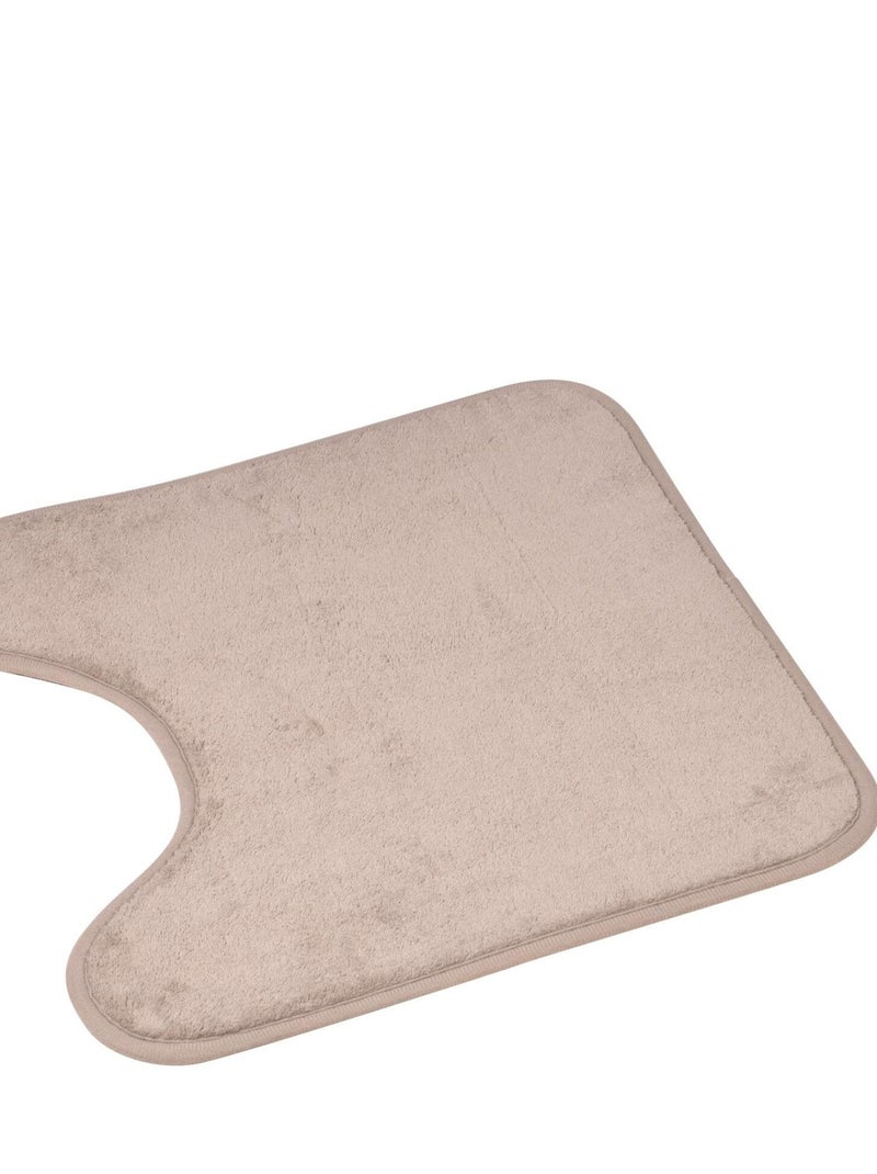 Tapis contour de WC vitamines uni Gris taupe - Kiabi