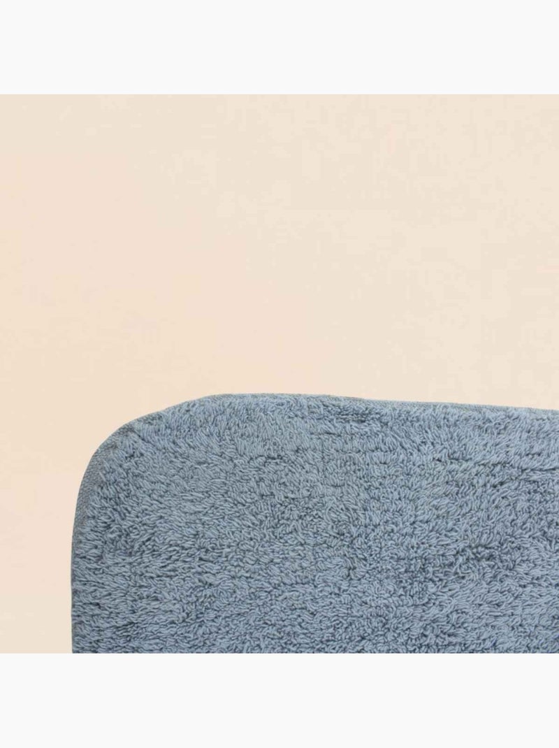 Tapis contour wc en coton gris 50x45cm Gris - Kiabi
