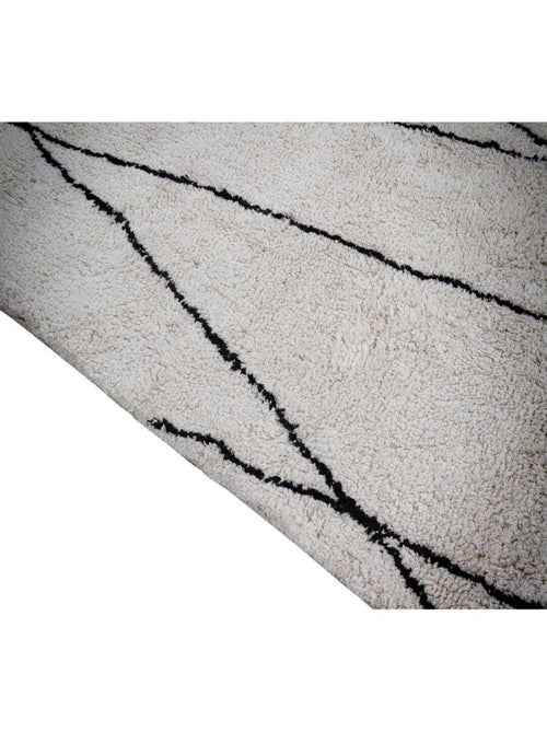 Tapis coton berbère avec franges ethnique Copenhague - Kiabi