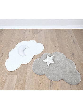 Tapis coton forme nuage