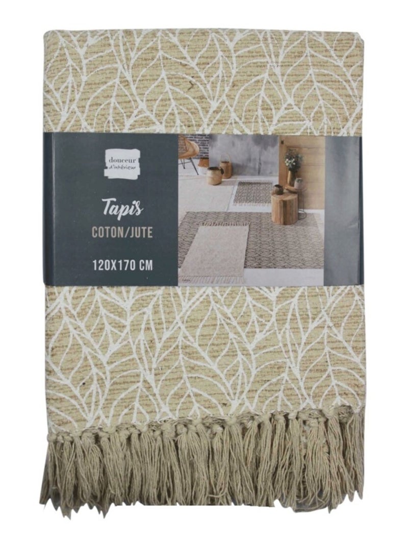 Tapis Coton Kalinda Douceur d'Intérieur Beige - Kiabi