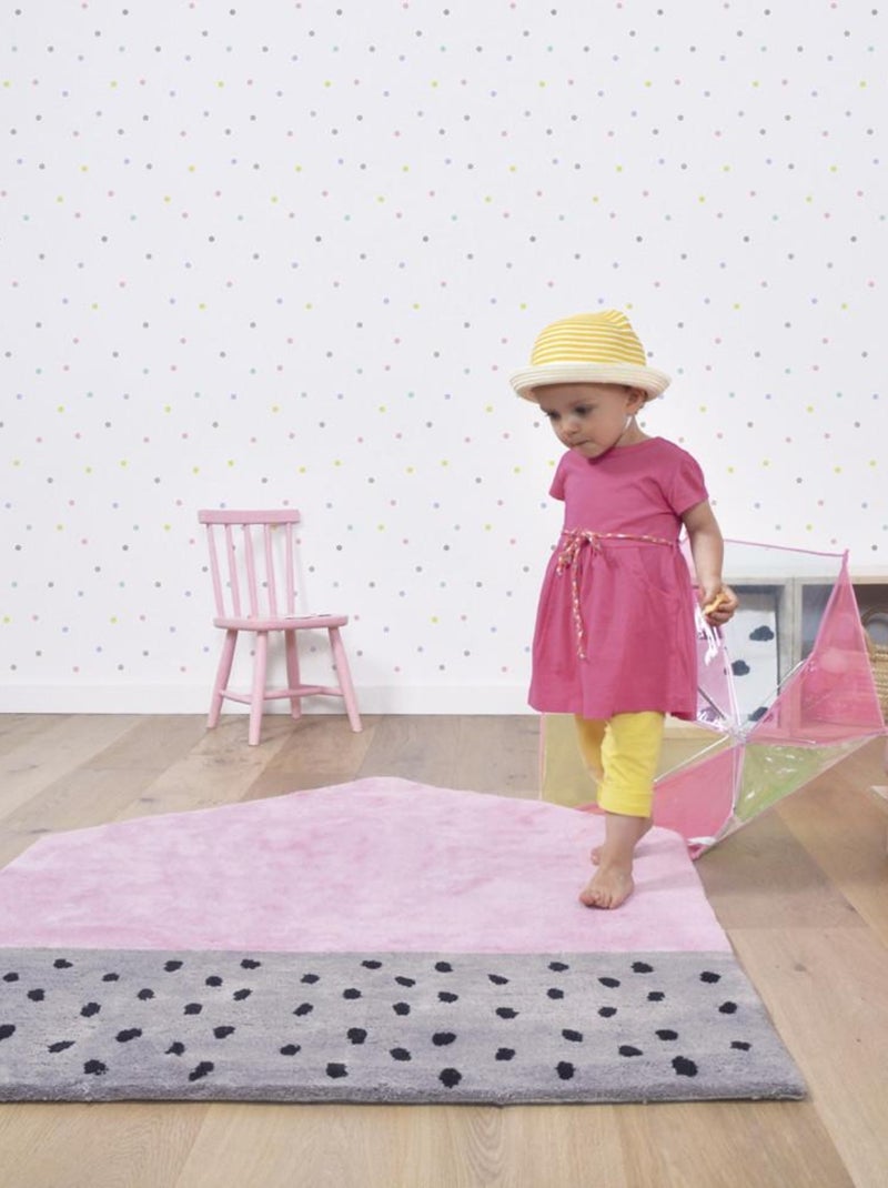 Tapis Coton La Maison par Lilipinso Rose - Kiabi