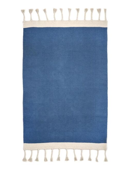 Tapis Coton Lisboa Bleu Colbert par Nattiot - 100 x 150 cm - Natt - Kiabi