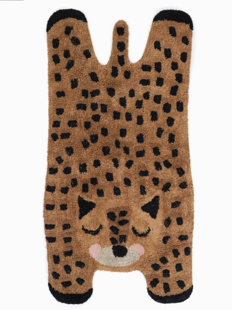 Tapis Coton Petit Guépard par Nattiot Marron - Kiabi