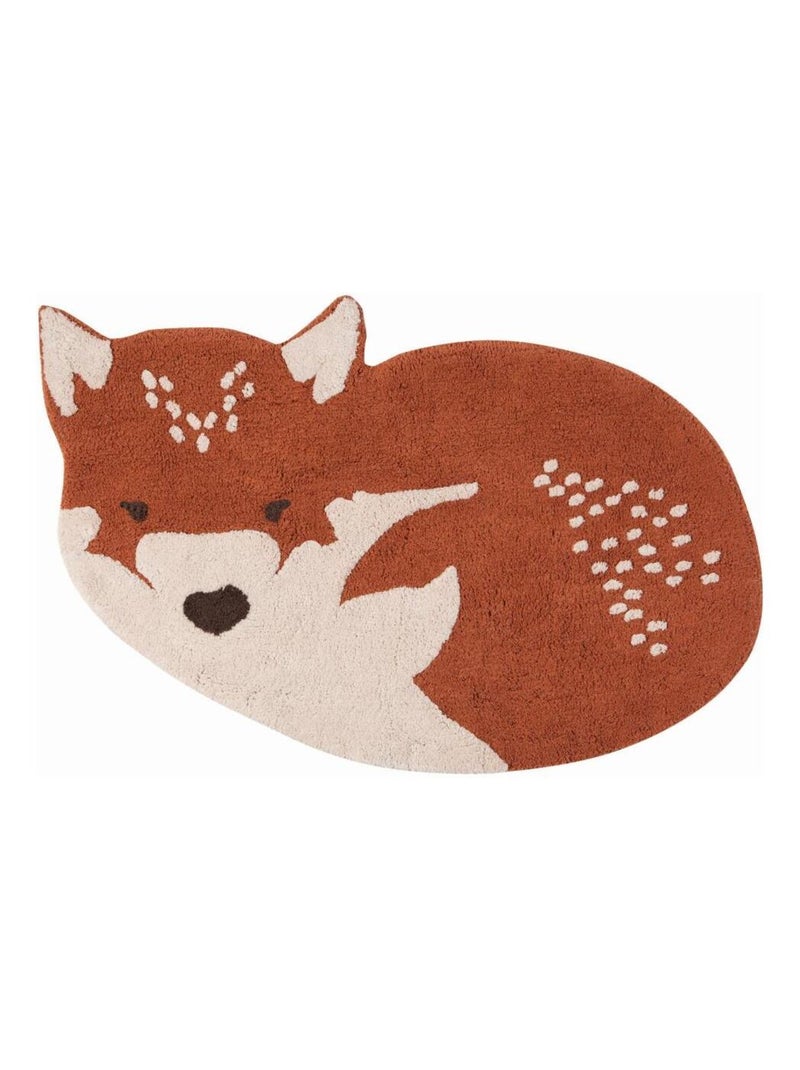 Tapis Coton Renard Little Wolf par Nattiot Marron - Kiabi