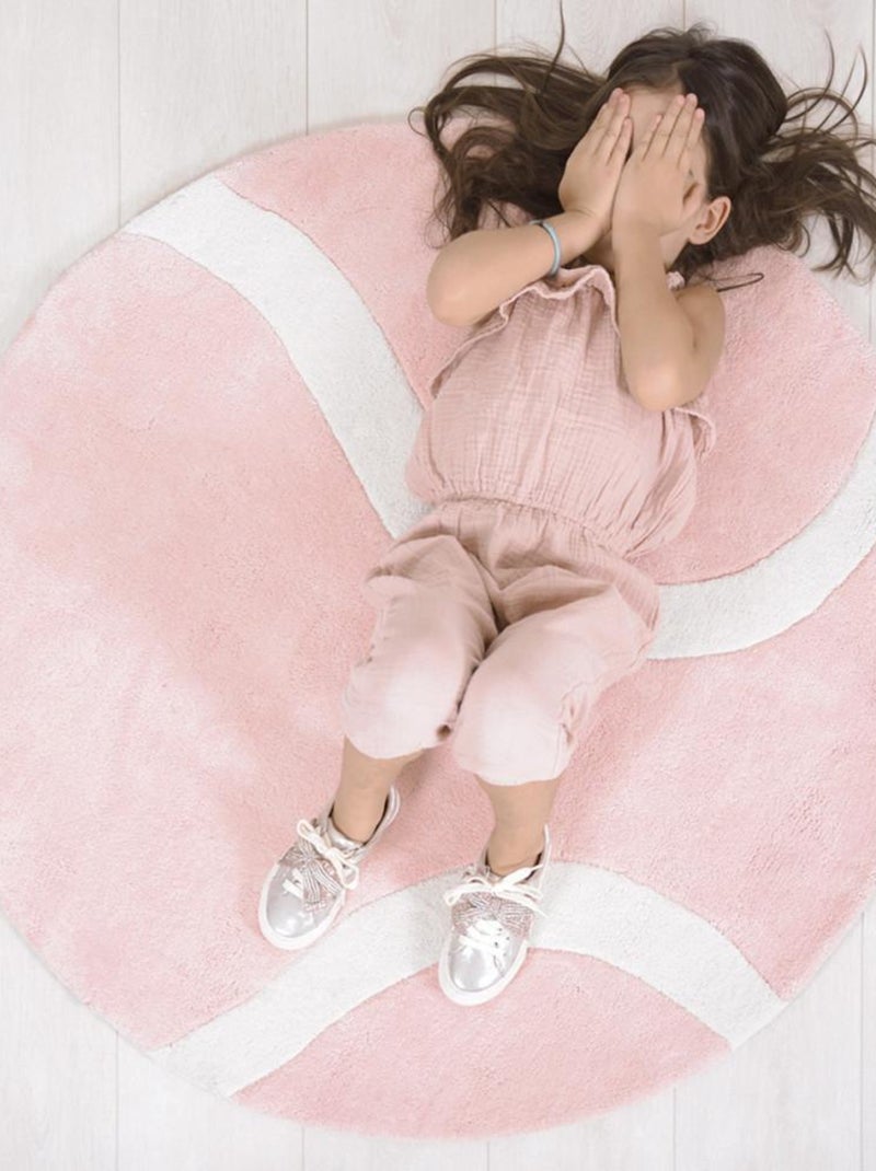 Tapis Coton Tennis Ball par Lilipinso Rose - Kiabi