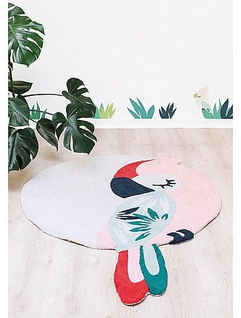 Tapis Coton Tropica Perroquet par Lilipinso