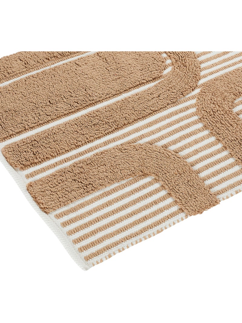Tapis coton tufté 60x90cm POPPY Orange - Kiabi