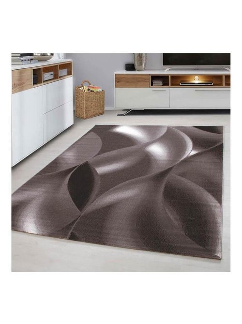 Tapis courbe moderne à courtes mèches Zilfa - Kiabi