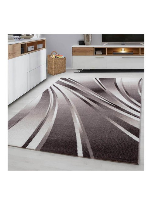 Tapis courbe moderne pour salon rectangle Jursic - Kiabi