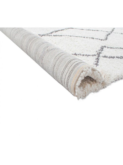 Tapis crème ethnique de salon berbère shaggy Cobh - Kiabi