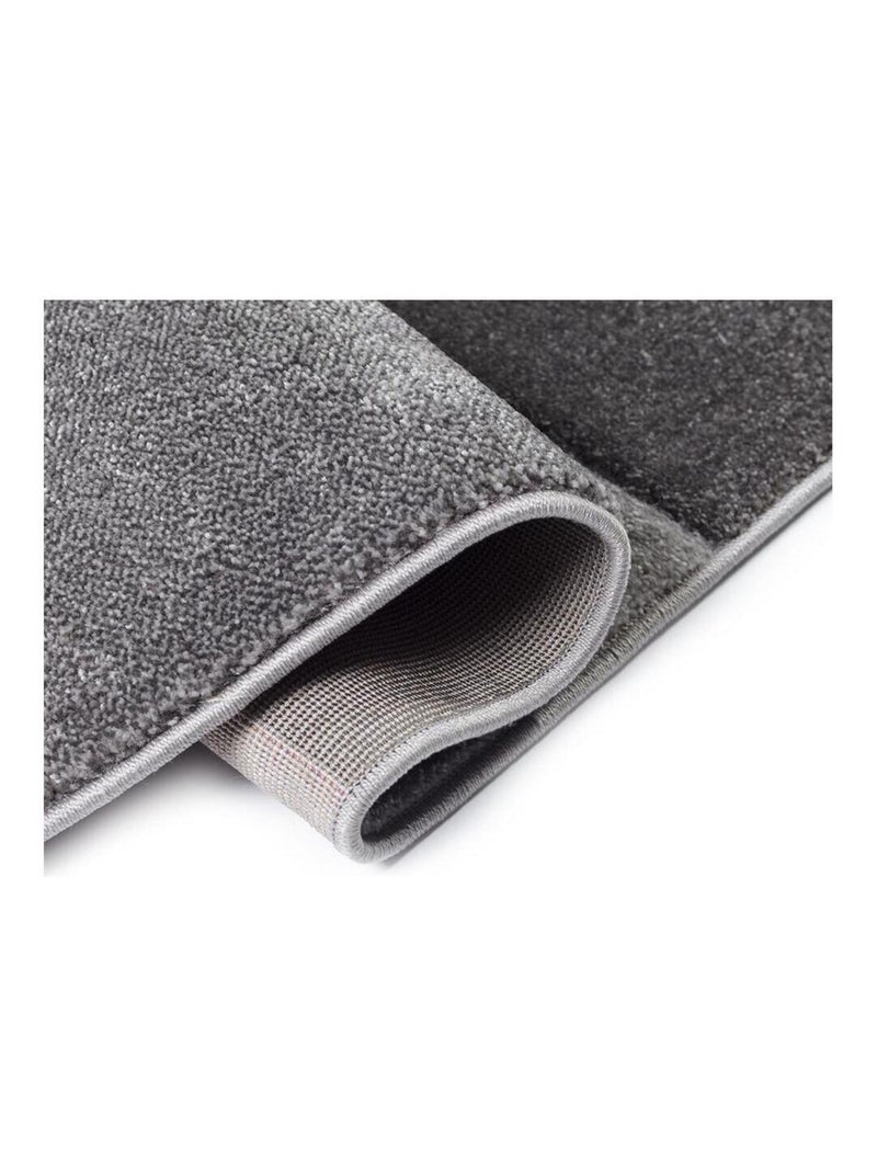 Tapis cubisme courtes mèches design pour salon Cosmos Jaune - Kiabi