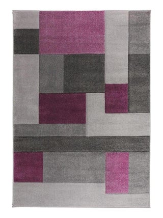 Tapis cubisme courtes mèches design pour salon Cosmos