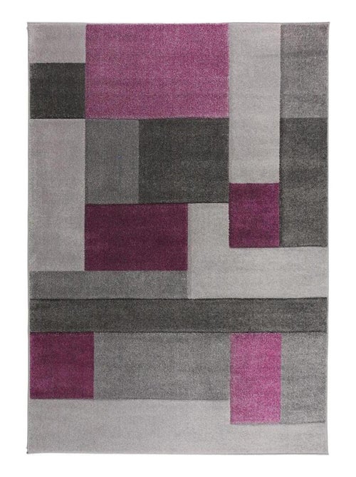 Tapis cubisme courtes mèches design pour salon Cosmos - Kiabi