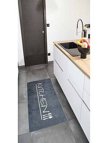 Tapis cuisine lavable anthracite