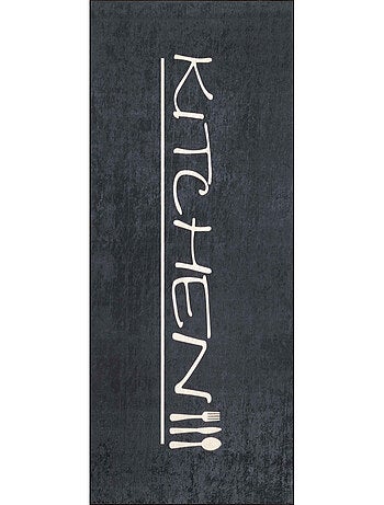Tapis cuisine lavable anthracite