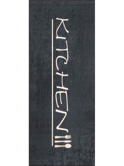 Tapis cuisine lavable anthracite - Kiabi