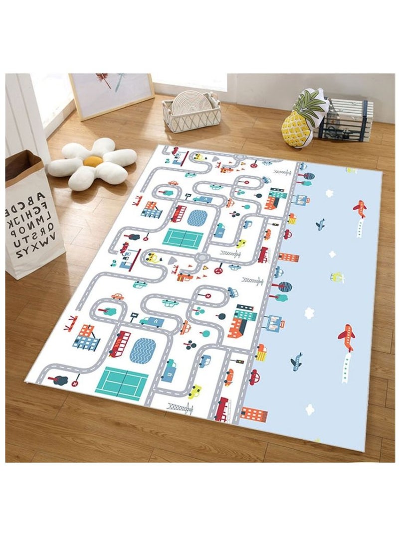 Tapis d eveil mousse xpe 180x150cm epais 2cm pliable double face zigzag N/A - Kiabi