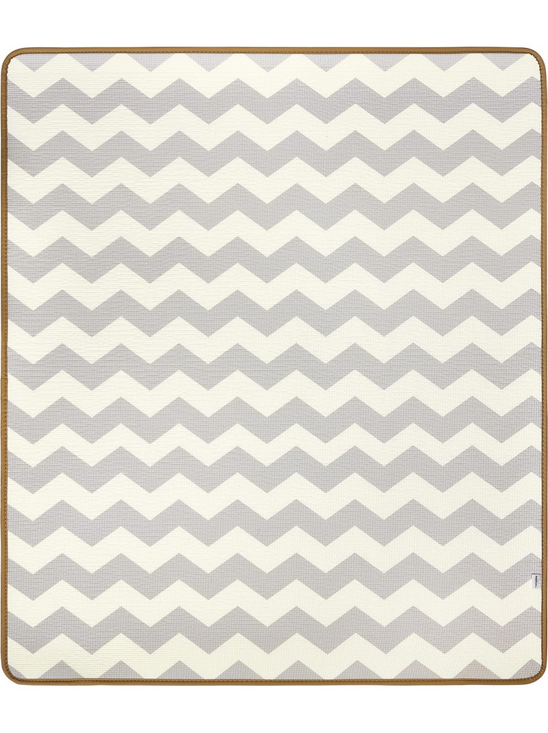 Tapis d eveil mousse xpe 180x150cm epais 2cm pliable double face zigzag N/A - Kiabi