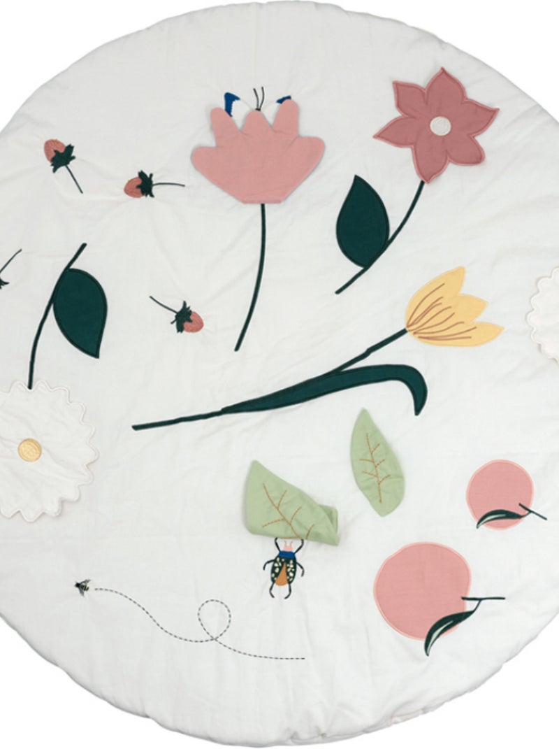 Tapis d'activités Flower Blanc - Kiabi