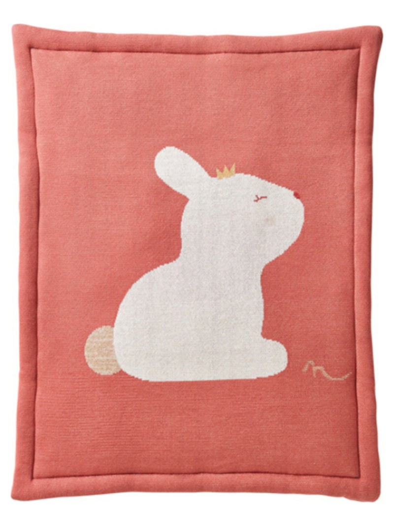 Tapis d'activités Popsie en mousseline, écru/rose poudré Noukie's Blanc - Kiabi