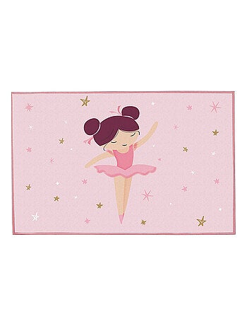 Tapis danseuse Ballerine rose - 80x120 cm