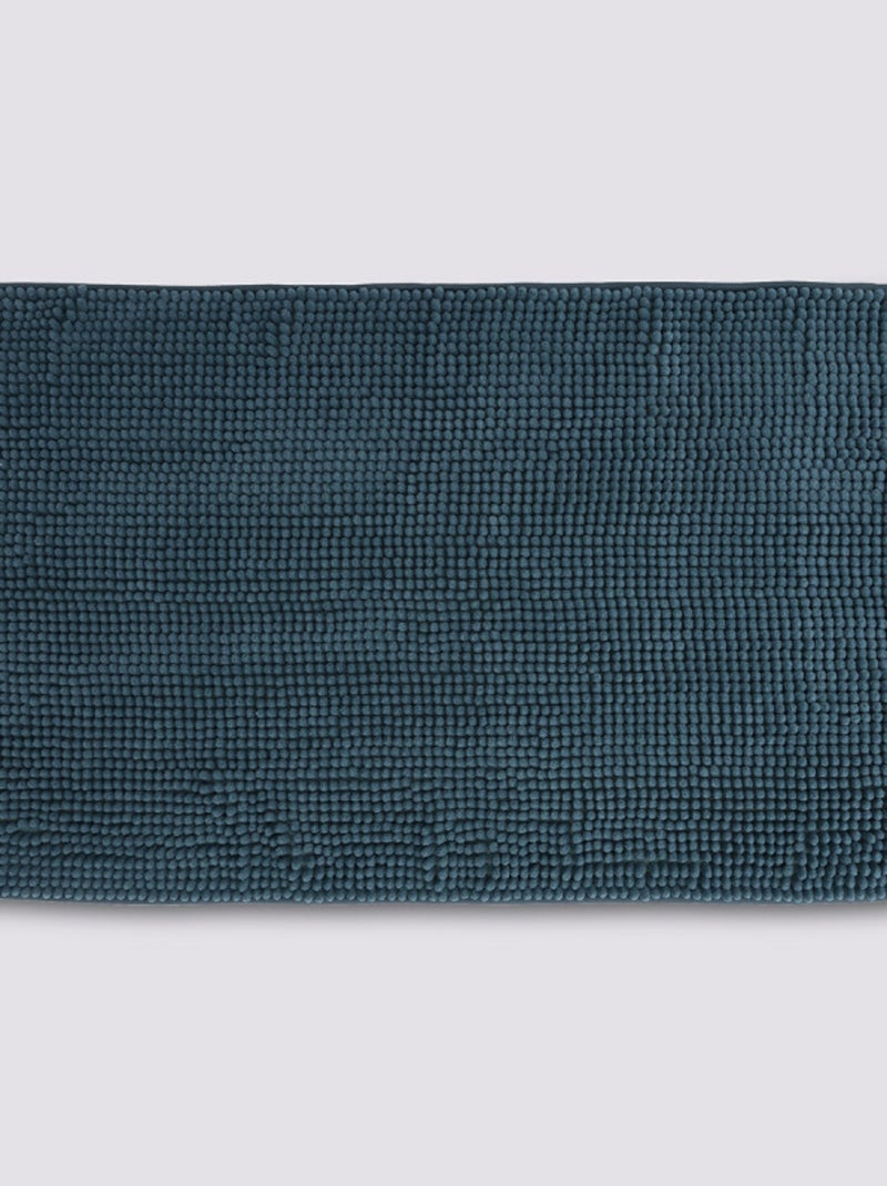 Tapis de bain - Atmosphera Bleu pétrole - Kiabi