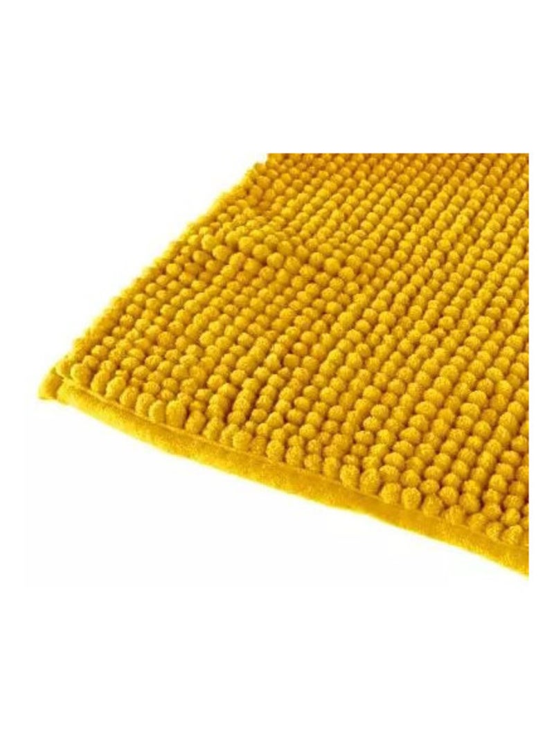 Tapis de bain - Atmosphera Jaune - Kiabi