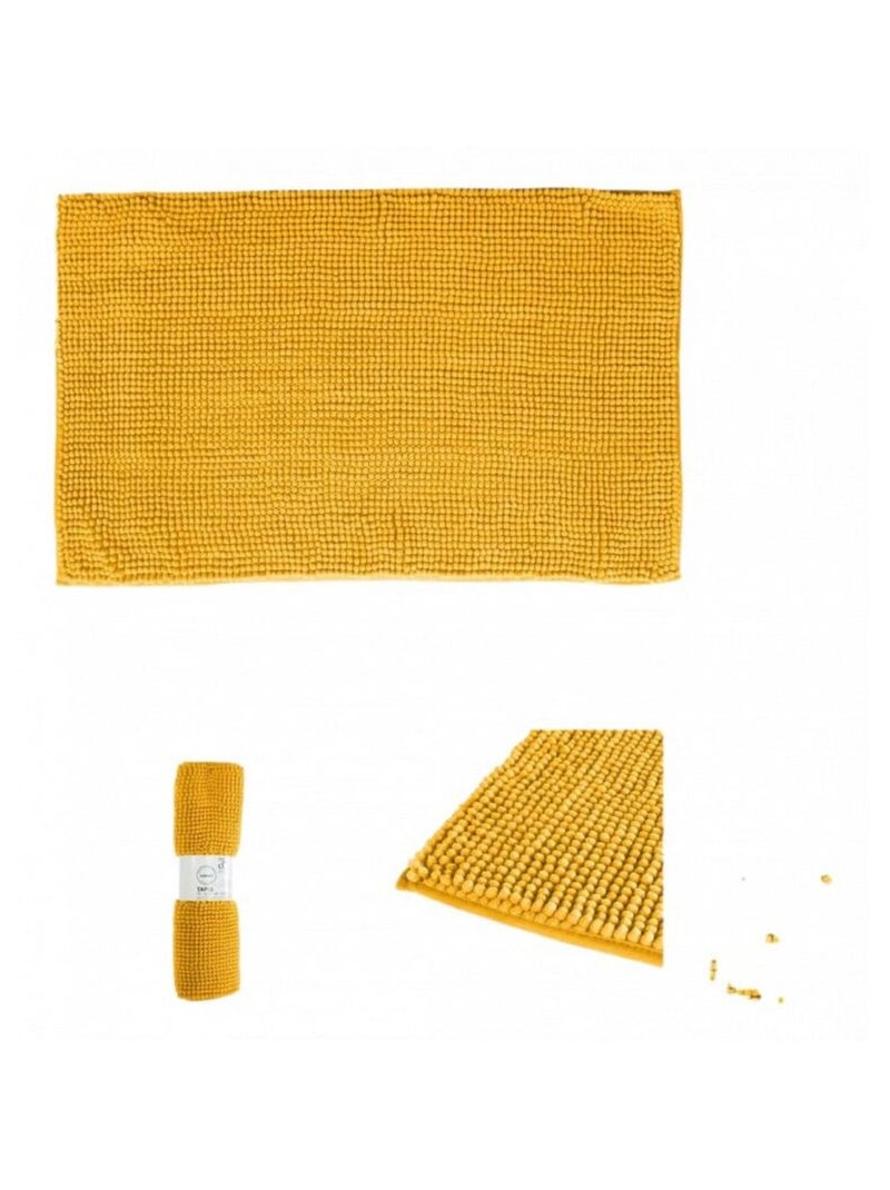 Tapis de bain - Atmosphera Jaune - Kiabi