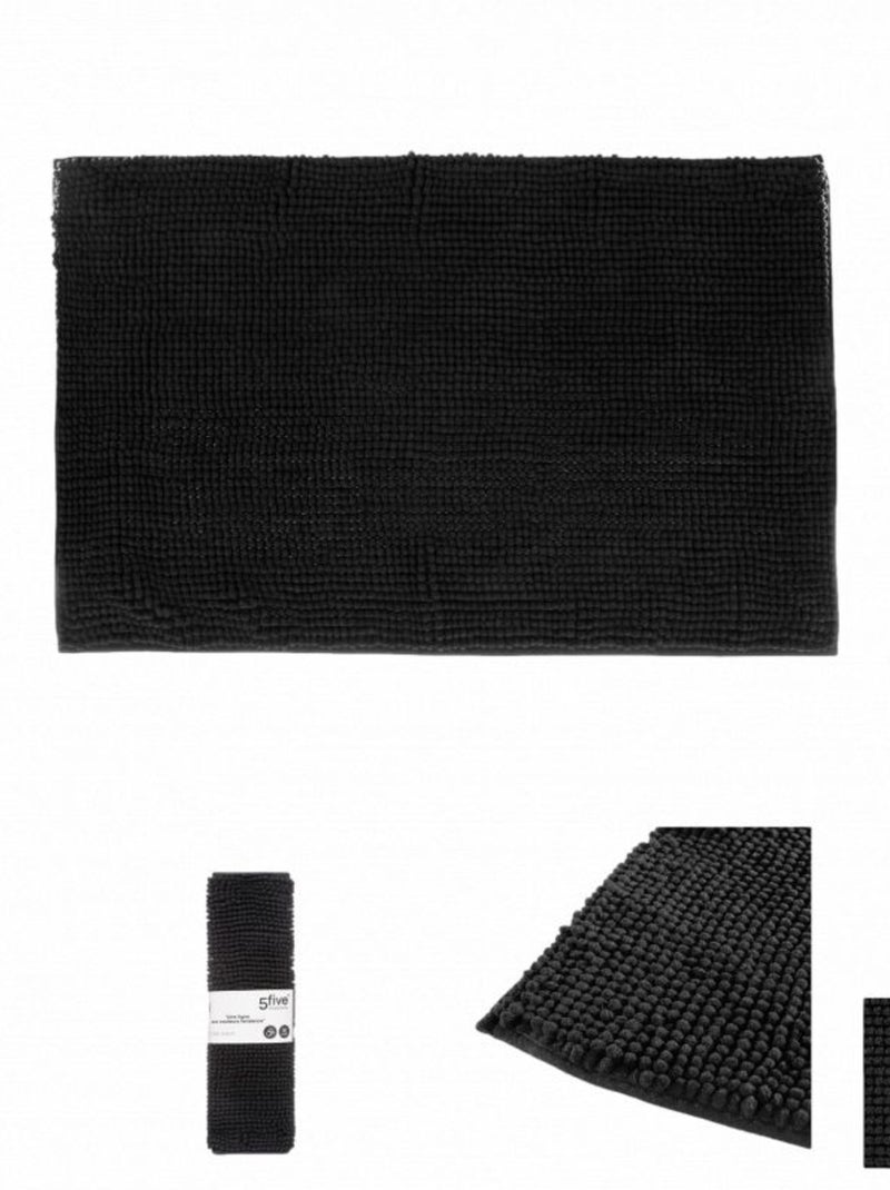 Tapis de bain - Atmosphera Noir - Kiabi
