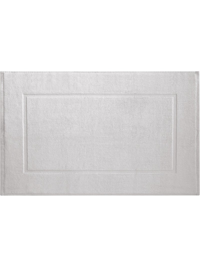Tapis de bain - coton pur - 100% coton Gris clair - Kiabi