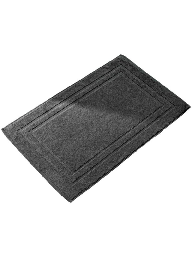 Tapis de bain - Coton Pur - 100% Coton Gris - Kiabi