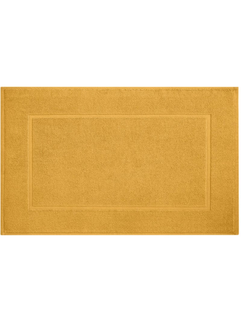 Tapis de bain - coton pur - 100% coton Ocre - Kiabi