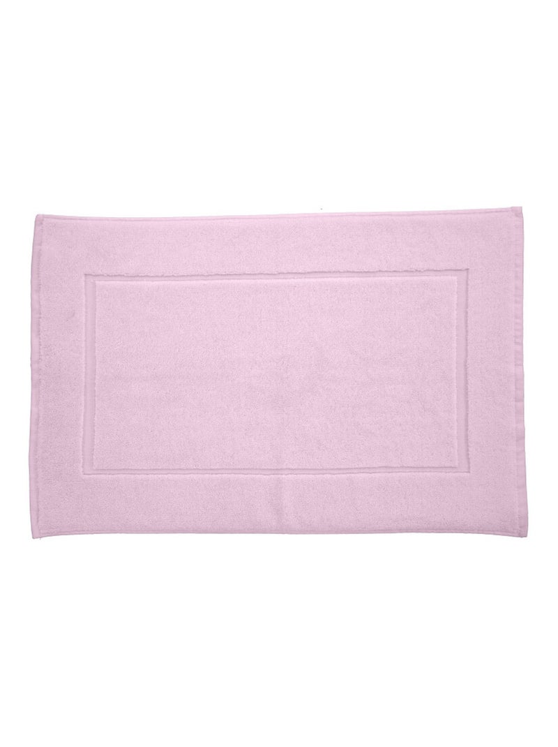Tapis de bain - Coton Pur - 100% Coton peigné longues fibres Rose - Kiabi