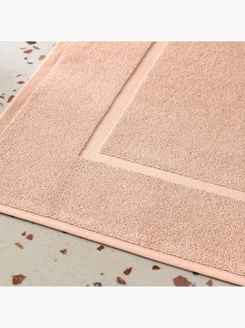 Tapis de bain - coton pur - 100% coton Rose - Kiabi